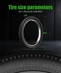 2 Pack Mountain Bike Tires 26x1.95 Folding Replacement With 2 Inner Tubes And Levers Puncture Resistant And Wear Resistant