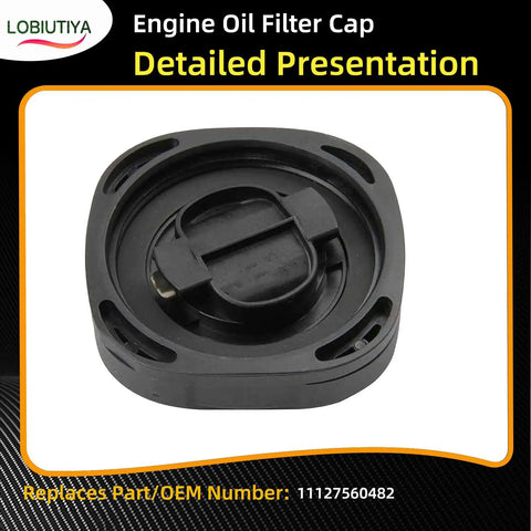 Engine Oil Fill Cap for BMW Models 128i 328xi 335i 528i 535i 740i X1 X3 E90 E91 E92 E83 Replaces OE 11127560482 to Stop Leaks