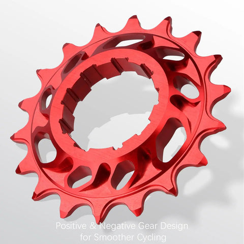 Red 15T 16T 18T Single Speed Cogs Conversion Kit For Multi Speed Bikes To Dirt Jump BMX Aluminum Cassette