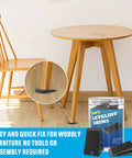 Furniture Levelers 80 Piece Shims Set Plastic Grooved Non Slip Wedges for Table and Chair Stability