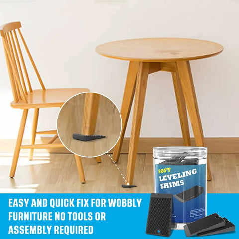 All Purpose Furniture Levelers And Rubber Shims Set 32 Piece Jar 2 Inch Wedges For Leveling Table Legs Beds Toilets Couches