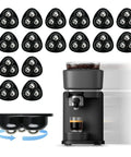 Self Adhesive 360 Swivel Appliance Sliders On Kitchen Countertops 16 Pack Slick Metal Ball Furniture Casters near coffee maker.