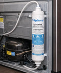 Inline Water Filter For Ice Makers Fridges Dishwashers And RO Setups With One Quarter Inch FPT Threaded Connection NSF Certified Fittings Not Included Removes Odors And Off Tastes For Fresh Water installed in fridge