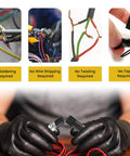 Heavy Duty 62 Piece Solderless Wire Tap Connector Kit Featuring Five Quick Snap Sizes For Zero Fuss Low Voltage Wiring And Dead Simple Diy Connections That Make Splicing A Breeze showing connectors for no soldering, no twisting, and no tape required.