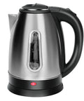 Stainless Steel Electric Kettle 1.8 Liter Fast Boil Tea And Coffee Kettle With Auto Shut Off Boil Dry Protection LED Light 360 Degree Swivel Base 1100W Water Heater And Teapot on a countertop