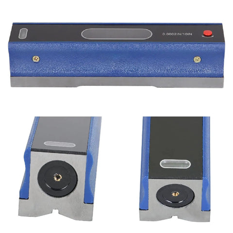 8 Inch Precision Level With 0.0002 Per 10 Inch Accuracy Machinist Tool For Checking Horizontal Alignment And Flatness Beefy Carbon Steel With A Portable Wooden Box