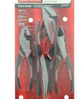4 Piece Pliers Set With Tru Grip Handles And Induction Hardened Cutting Edges Low Profile Flush Rivet Design Machined Crosshatch Teeth