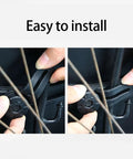 Installing Beefy Heavy Duty Bike Bag Mounting Clip With Tool Free Release For High Load Capacity, easy tool-free attachment