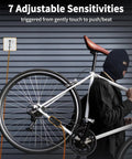Wireless Bike Alarm With Remote Rechargeable 113dB Loud Anti Theft System IP65 Waterproof For E Bikes Motorcycles Scooters Outdoor Riding And Cycling Safety on bicycle frame