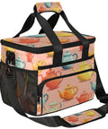 Insulated Picnic Backpack Lunch Bag For Women And Men, Grab And Go Portable Cooler Tote For Beach, 12x8.7x10in, teapot design