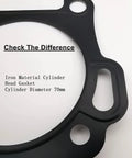 Iron cylinder head gasket for 70mm diameter in Two Pack Gasket Kit For Honda GX160 GX200 And Clone Engines And Generators