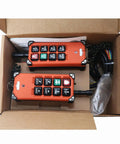 Beefed Up Wireless Crane Remote Control Kit With Eight Button 12V 24V Electric Hoist For Overhead Cranes 315MHz Receiver Two Transmitters
