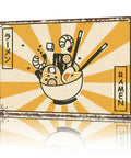 Vintage Japanese Ramen Tin Sign Metal Wall Art 8x12 Inches For Home Office Garage Decor Funny Retro Kitchen Poster Rustic