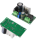 Beefy DIY AC DC Buck Converter Module With LM2596HV, showing top and bottom views, input 5V to 30V AC or 5V to 50V DC.