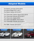 Compatibility chart for Buick Lacrosse 2010-2016 High Pressure Fuel Pump Drop In Direct Replacement with Buick, Chevrolet, GMC models
