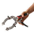 Locking Welding Pipe Pliers Clamp 14 Inch Round Tube Clamp For Welding Metalworking And Woodworking Heavy Duty DIY Projects 1 Pack With Secure Locking Mechanism And Four Pads For Firm Grip For Pros And DIY Folks, hand-held