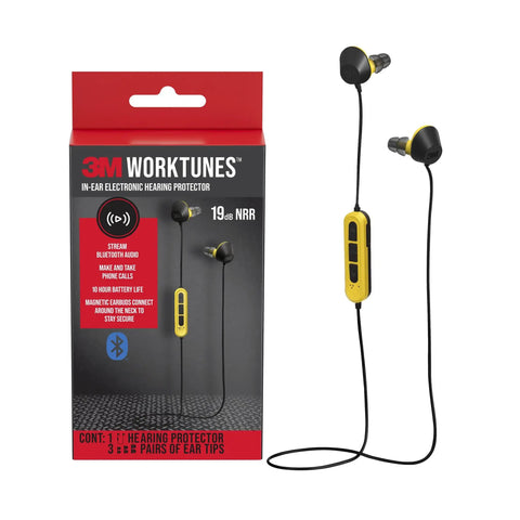 Bluetooth 6.0 Hearing Protection Earbuds With 19dB NRR, Hands Free Calls And Tunes, IPX4 Water And Sweat Resistant, 10 Hour Battery