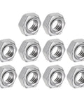 Built Legit 20 Pack Hex Weld Nuts 5/16-18 Thread High Strength Carbon Steel Fasteners for heavy machinery, showing 10 hex weld nuts.