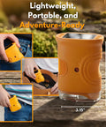 4K Handheld Microscope With Light And 2 Inch IPS Screen 1000x Magnification USB Digital Miniscope Loupe Magnifier portable yellow, 4.13" tall