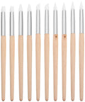 Ten Piece Pro Grade Watch Dial Cleaning Pens With Wooden Handles For Ultra Precise Movement Cleaning And Delicate Part Care