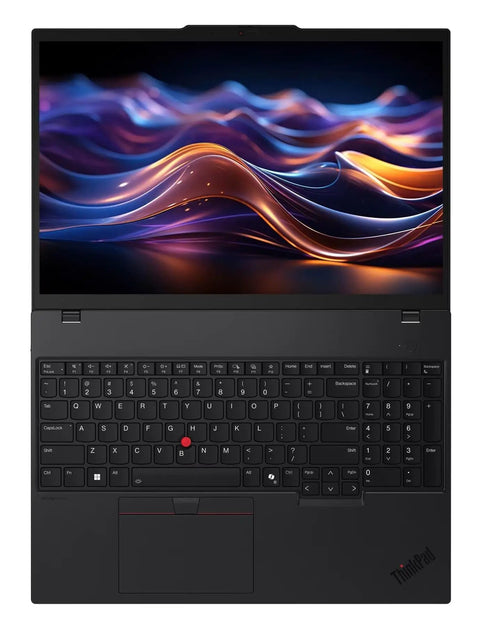 ThinkPad P16s Gen 4 Mobile Workstation with 4K Dolby Vision OLED touchscreen, visible keyboard and display, ideal for professionals