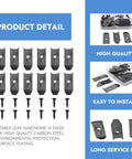 12 Sets Table Leaf Leveler Locks With Buttery Smooth Gliding Bars, Heavy Duty Extension Hardware Kit To Keep Your Drop Surfaces Rock Solid, black metal latches and screws set.