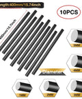 1.5mm Carbon Fiber Rod 400mm For RC Airplanes DIY Craft Matte Pole 15.7 Inch 10Pcs Beefy Strength Lightweight