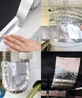 Aluminum Foil Tape 2 Inch By 65 Feet 3.9 Mil Silver Insulation Adhesive Metal Tape For High Temperature HVAC Ductwork And Dryer Vents