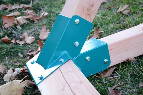 2 Pack Swing Set Brackets For Wood Swings, DIY Hardware Kit With Mounting Accessories, Green Steel, Heavy Duty Playground Brackets For Outdoor Play, Rust Resistant And Easy Install, Fits Top Beam 4x6 Inches, Actual 3.8x5.8