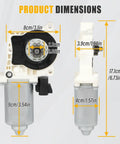 Product dimensions for Replacement Electric Side Step Motor Kit 80-03129-90, showing 8x17cm size and 9cm motor height.