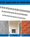 All In One 190 Piece Heavy Duty Wall Anchors And Screws Kit For Drywall And Concrete Masonry With Three Drill Bits