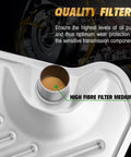 FT105 Automatic Transmission Filter Kit For Ford 4R70W 4R75E RWD with highlighted fibre filter medium close-up