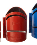 Heavy Duty Metal Pipe Cutting Guide Kit With Three Size Dial Options 1-7/8 In, 2-3/8 In, 2-7/8 In No Batteries Needed Red Orange Blue