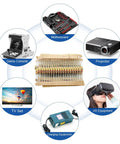 Assorted resistors kit for electronics DIY with components like motherboard and VR headset in background, focus on 56 Value 1W Carbon Film Resistor Kit For DIY Electronics Projects, Assorted Resistors From 0.33 Ohm To 2.2 Megaohm, Plus Minus 5 Percent Tolerance, Thick Metal Pins For Strong Connectivity, Small Resistors Pack For Prototyping And Experiments.