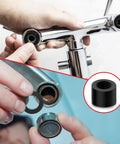 Close-up of using Rubber Washers For Hose And Shower Head Half Inch Seal Kit 24 Pack 19Mm OD 11Mm ID 2Mm Thick Leak Proof Seals