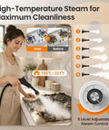 Kolerflo Handheld Steam Cleaner 2500W High Pressure Steamer For Floor Cleaning Fast 15 Sec Heat Up With 1200Ml Tank cleaning kitchens