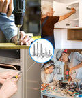 Self Drilling Screws Kit For Metal And Wood, 420 Piece Multi Size Set In 410 Stainless Steel in use for building and repair
