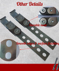 Two Pack Swivel Style Exhaust Hangers For Universal Fit with durable nodes and smooth edges
