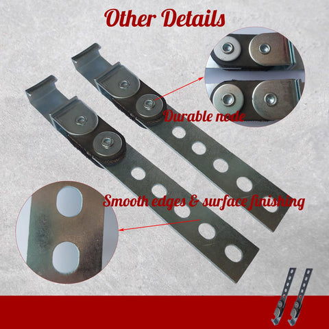 Two Pack Swivel Style Exhaust Hangers For Universal Fit with durable nodes and smooth edges