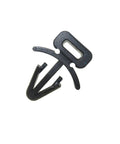 Gardner Bender Push Mount Bases One Quarter Inch Hole Nylon 6/6 Black UV Resistant Cable Clip with locking barb design.