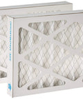 Two Pack 5 Micron Outer Air Filters For 400 CFM Air Filtration Systems Replacement Kit, shown as rectangular filters with mesh design.