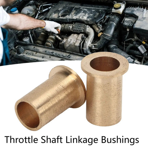 2 Pack Beefed Up Brass Rustproof Self Lubricating Throttle Shaft Linkage Bushings for 12V Diesel Engines 1989 1998 Crank Throttle Shaft Bushings For Industrial Equipment brass bushings on diesel engine