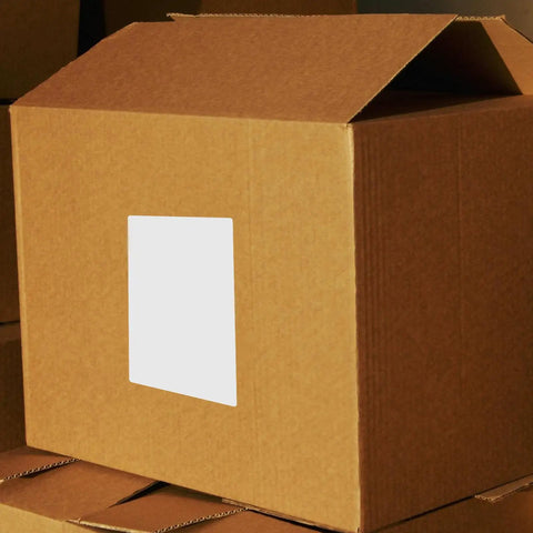 Strong Adhesion Sticker Labels Set With 160 White Synthetic Paper Sheets on shipping box