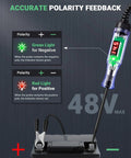 Digital Auto Test Light With 3 to 48V LED Readout and Voltmeter, Polarity Indicator, Stainless Probe, Garage Ready Car Electrical Tester for Fuses and Vehicle Diagnostics on car battery