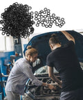 Heavy Duty Waveform Spring Washers Kit, 500 Pieces, 4x8x0.3 mm Compression Type Metal Washers For Industrial Fastening And Mechanical Assembly, Gaskets, DIY Repairs, black wave washers for engine repair