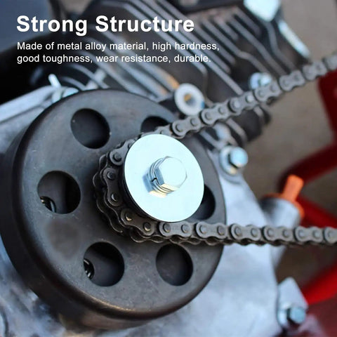 Heavy Duty Centrifugal Clutch For Go Kart And Mini Bike With 12 Tooth Sprocket And 20mm Bore Metal Alloy Fitment For Atv close-up of metal components and sprocket.