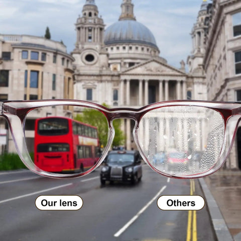 Comparison of 12 Pack Anti Fog Safety Glasses Goggles Protective Eyewear Clear Lenses With Scratch Resistant Frames in cityscape view