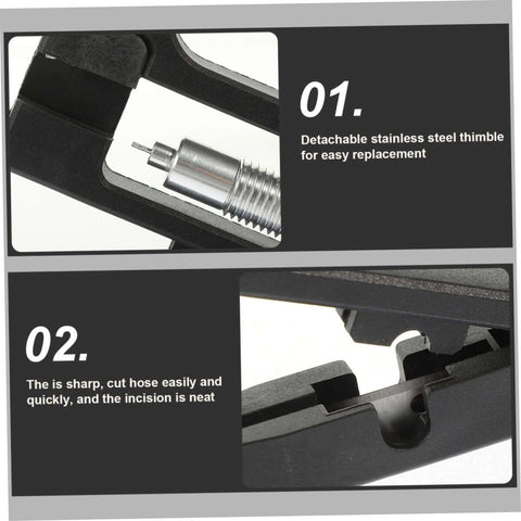Pro Grade Bike Needle Driver Hydraulic Hose Fitting Insert Tool For Brake Systems with detachable stainless steel thimble