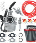 PZ19 Carburetor Kit With Air Filter, Fuel Line And Petcock For 50cc To 125cc Chinese Kids ATVs, Go Karts And Dirt Bikes