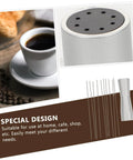 Stainless Steel Coffee Stirrer Tool Replacement Needle For Espresso Maker displayed with coffee cup and whisk holder